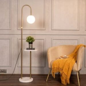 Take A Trip (Gold) Marble Floor Lamp