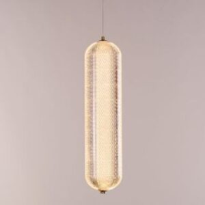 Yellow Diamond (Dimmable LED with Remote Control, Medium) Pendant Light