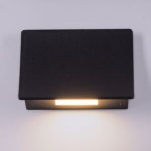 Rightful (Black, Built-In LED) Wall Light