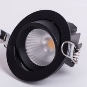 Echo- 7W Black (3000K) LED Recess COB Downlights (DL01-10081)