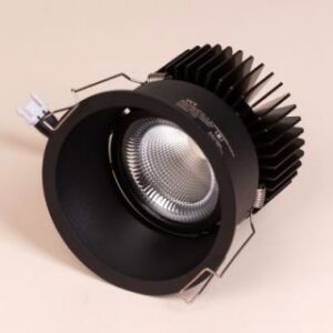 Damon Series (Black) 3 Color Tunable & Dimmable LED with Remote Control COB Downlights Bundle
