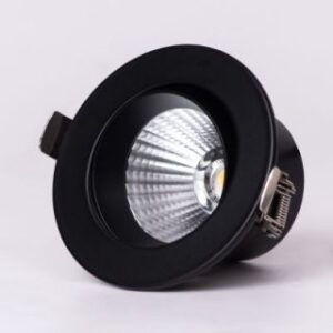 Delia- 7W Black (2700-6300K) 3 Color Tunable LED Recess COB Downlights (DL01-10162)