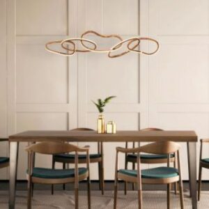 Uncuffed Medium (5-Rings, Dimmable LED With Remote Control) Chandelier