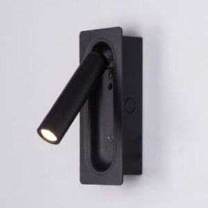 Stay With Me (Built-In LED, Black) Wall Light
