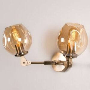 Games People Play Gold (Amber Glass) Wall Light